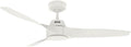 Hunter Fan 52 inch Ceiling Fan with No Light, Outdoor or Indoor White Ceiling Fan with 3 Blades for Porch, Living Room, Office, Kitchen, Garage (Renewed)
