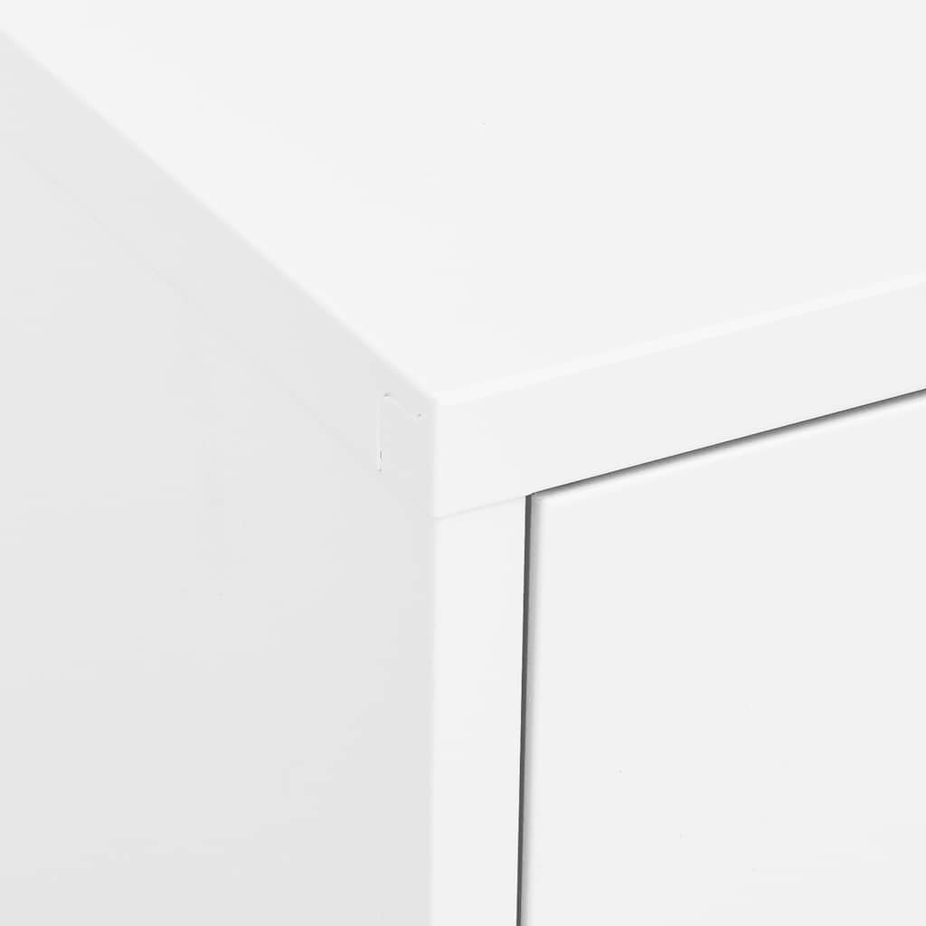 Metal Side Accent Storage Cabinet with Adjustable Shelves, Steel Storage Cabinet for Entryway and Hallway, 31.5'x13.8'x40',-254