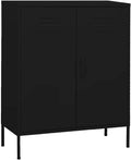 Metal Side Accent Storage Cabinet with Adjustable Shelves, Steel Storage Cabinet for Entryway and Hallway, 31.5'x13.8'x40',-253