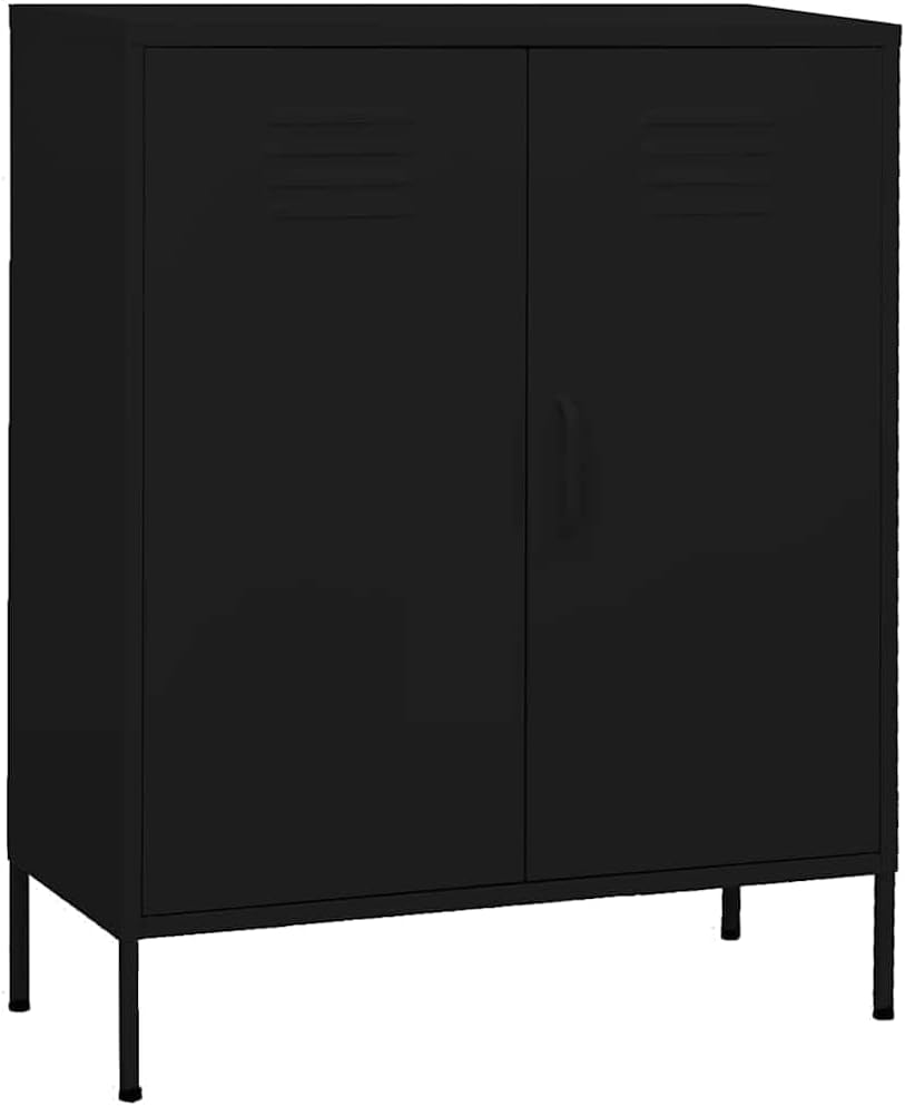 Metal Side Accent Storage Cabinet with Adjustable Shelves, Steel Storage Cabinet for Entryway and Hallway, 31.5'x13.8'x40',-253