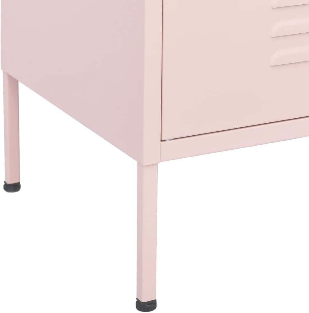 Metal Side Accent Storage Cabinet with Adjustable Shelves, Steel Storage Cabinet for Entryway and Hallway, 31.5'x13.8'x40',-250