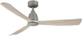 Fanimation Kute 52 inch Indoor/Outdoor Ceiling Fan - Antique Graphite with Light Oak blades