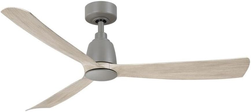 Fanimation Kute 52 inch Indoor/Outdoor Ceiling Fan - Antique Graphite with Light Oak blades