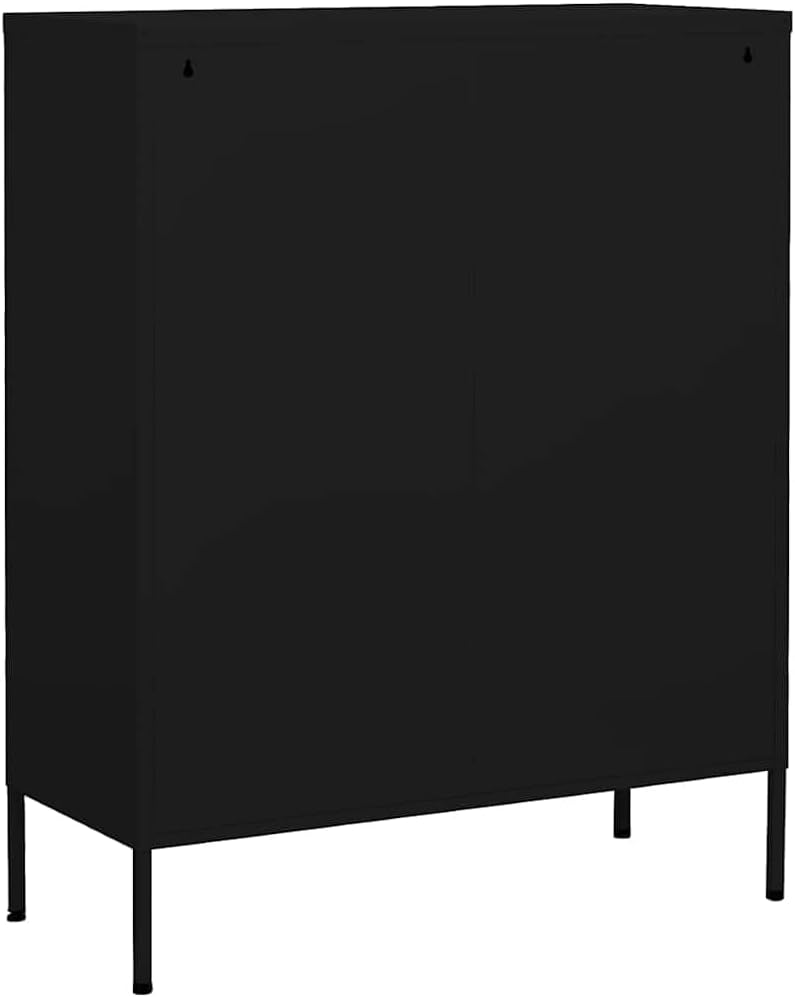 Metal Side Accent Storage Cabinet with Adjustable Shelves, Steel Storage Cabinet for Entryway and Hallway, 31.5'x13.8'x40',-253
