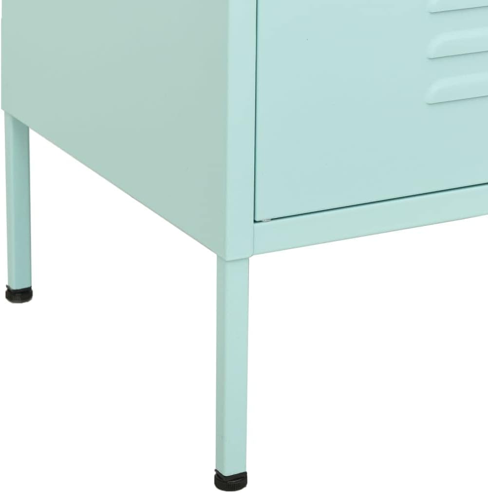 Metal Side Accent Storage Cabinet with Adjustable Shelves, Steel Storage Cabinet for Entryway and Hallway, 31.5'x13.8'x40',-251