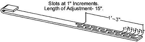 Ellis Manufacturing Co. Single Bar Column Forming Clamp, Adjustable Steel Bar with Wedge Lock for Concrete Column Forms, Fits 5/8' or 3/4' Ply, 2x4 or 2x6 Studs, Range: 45' to 60'