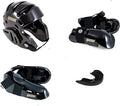 Lightning 8 Piece Deluxe Gear Set w/Shin Guards & Free Mouthpiece (Black, Child Medium)