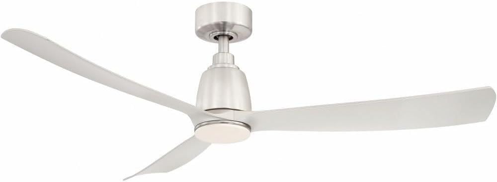 Fanimation Kute 52 inch Indoor/Outdoor Ceiling Fan - Brushed Nickel with Brushed Nickel blades
