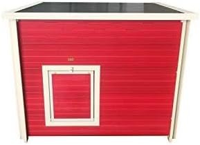 New Age Pet ECOFLEX Fontana Jumbo Chicken Coop, Urban Barn for 4 to 6 Chickens, Easy Assembly, Eco Friendly & Durable, Red
