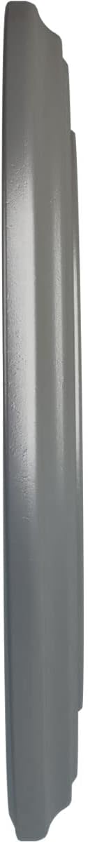 Ekena Millwork CM12CLSLS 12 3/8'OD X 4'ID X 1 1/8'P Classic Ceiling Medallion Fits Canopies Up to 7 1/4', Silver