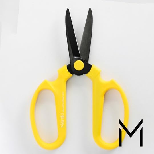 Flower Scissors Set of 3 Carbon Steel Blades, 3 Sizes In Polychromatic Colors