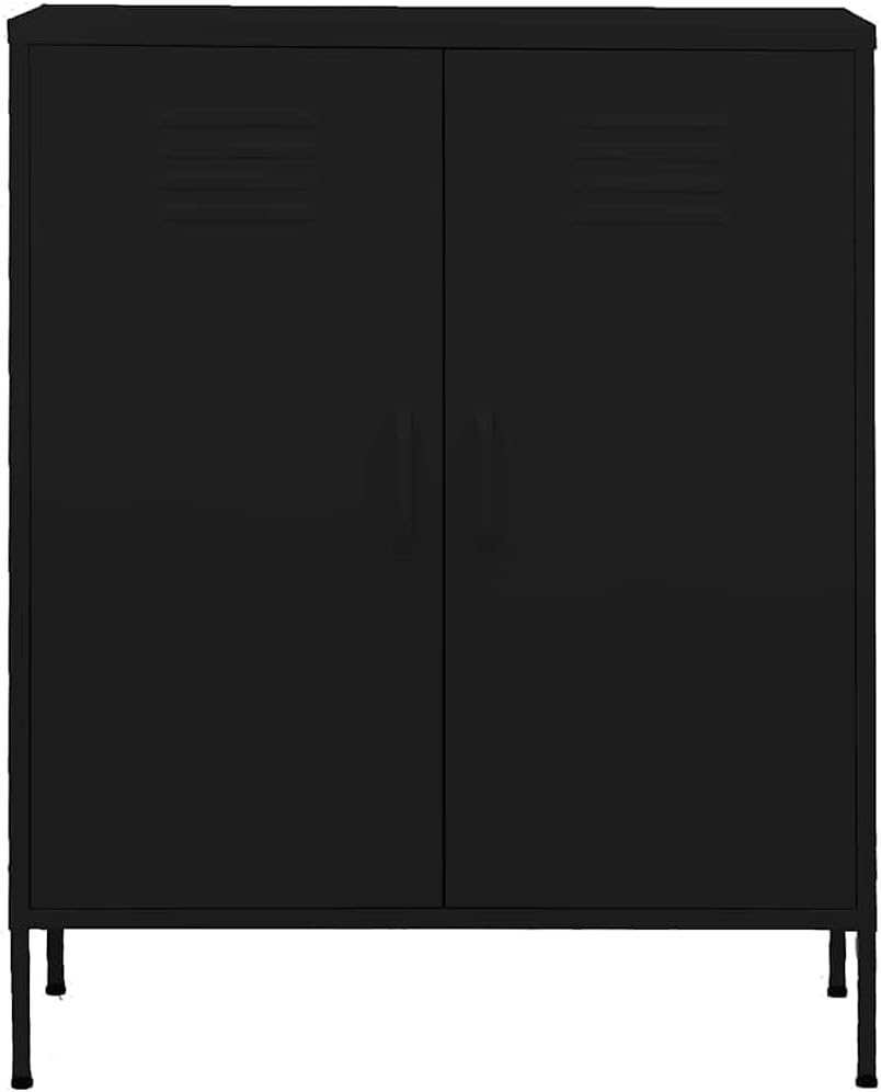 Metal Side Accent Storage Cabinet with Adjustable Shelves, Steel Storage Cabinet for Entryway and Hallway, 31.5'x13.8'x40',-253