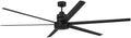 Craftmade MND80FB6 Mondo 80 Inch Smart by Bond Compatible Ceiling Fan | Integrated 20W LED Light Kit | 1136 Lumens | 6 Aluminum Blades | 6-Speed Reversible DC Motor | Damp Rated | Flat Black Finish