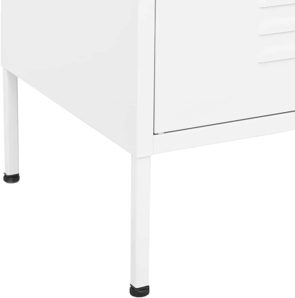 Metal Side Accent Storage Cabinet with Adjustable Shelves, Steel Storage Cabinet for Entryway and Hallway, 31.5'x13.8'x40',-254