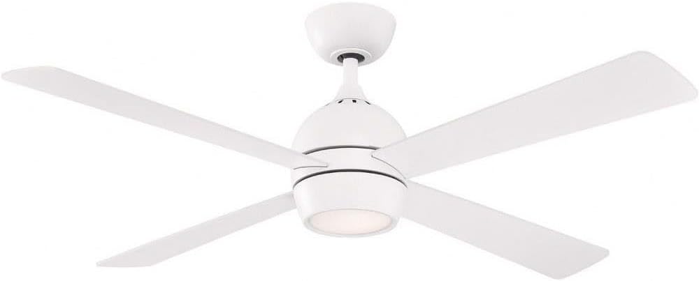 Fanimation Kwad 52 inch Indoor Ceiling Fan with LED Light Kit - Matte White