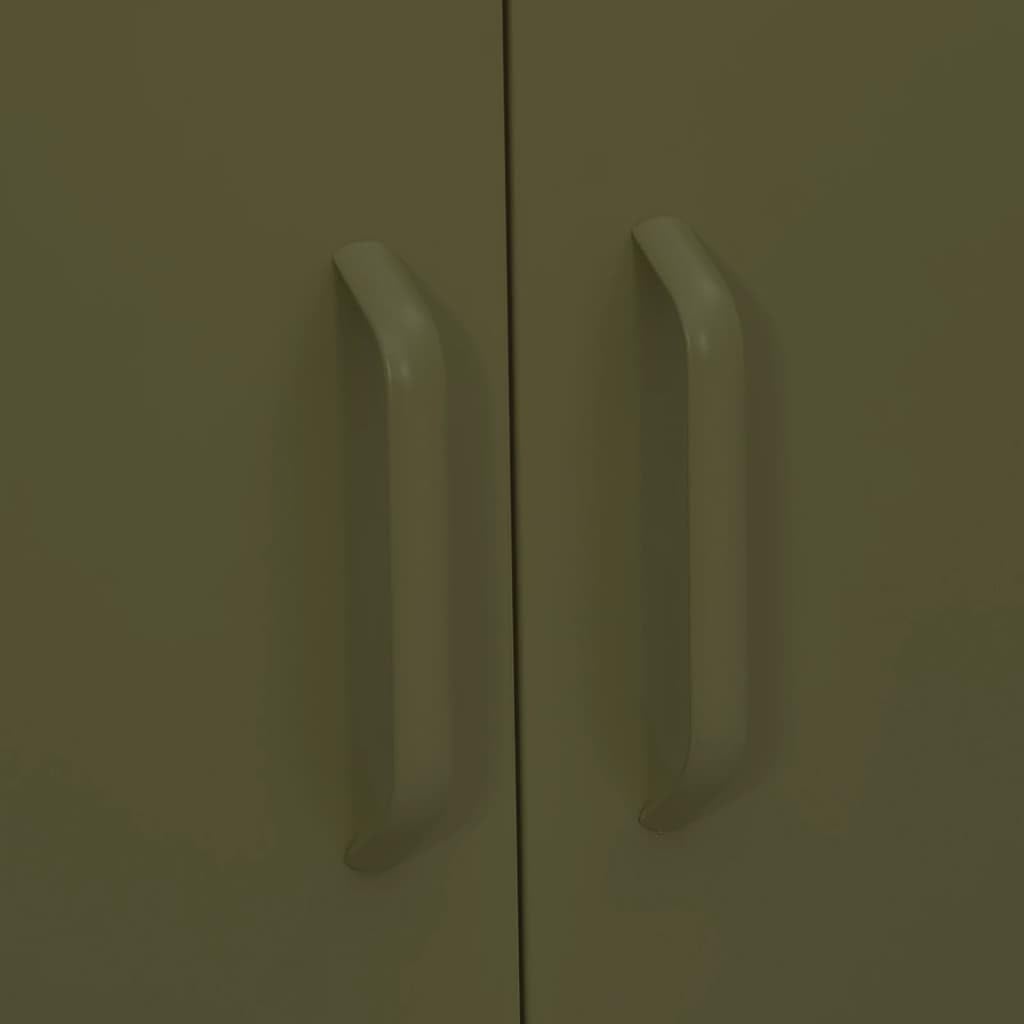 Metal Side Accent Storage Cabinet with Adjustable Shelves, Steel Storage Cabinet for Entryway and Hallway, 31.5'x13.8'x40',-246
