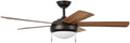 Hampton Bay Claret 52 in. Indoor Oil Rubbed Bronze Ceiling Fan with Light Kit, (SW20006 ORB)