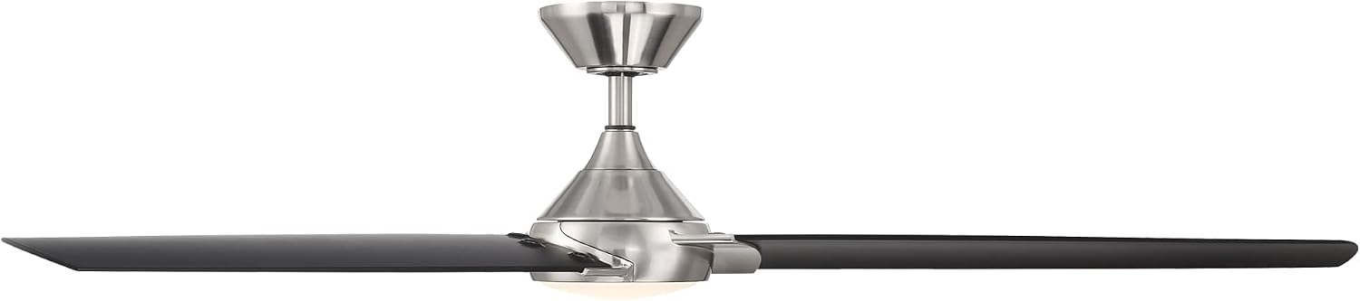 WAC Lighting F-088L-BN/MB Zelda Indoor Ceiling Fan Brushed Nickel Matte Black
