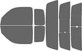 Rvinyl Avery Dennison NR Nano Ceramic IR Window Tint Kit Compatible with Toyota Tacoma 1995-2004 (2 Door) - Complete Precut Kit - 35%