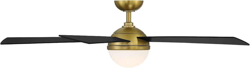 WAC Lighting Eclipse 5-Blade Aluminum Smart Ceiling Fan in Brass/Matte Black