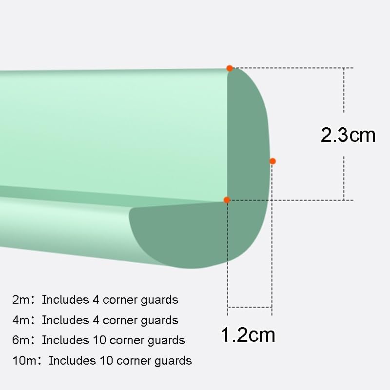 Sharp Edges Safety Corner Edges Foam Padding, DIY Furniture Edges Guards Bumpers, Furniture Corner Guards