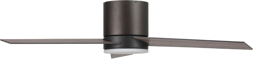 Low Profile Ceiling Fans with Lights and Remote, 48 Inch Bedroom Ceiling Fans Flush Mount, Indoor/Outdoor Fans for Patios, Reversible 3 Blades, Noiseless, Color Temp Adjusted, DOE ETL Tested (Bronze)