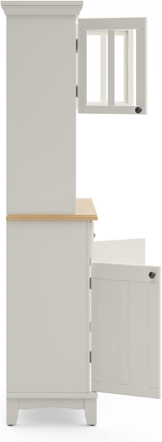 homestyles Buffet Of Buffets Off-White Buffet with Hutch