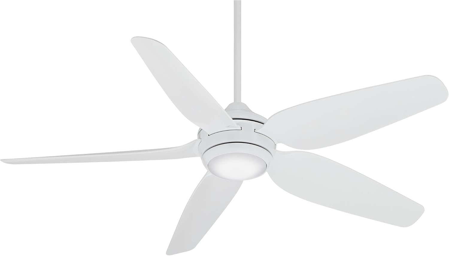Casa Vieja 52' Del Diego Modern Indoor Outdoor Ceiling Fan 5 Blade LED Light Remote Control White Finish Blades Bedroom Patio Living Room Kitchen Porch Decorative DC Motor Damp Rated Garage Exterior