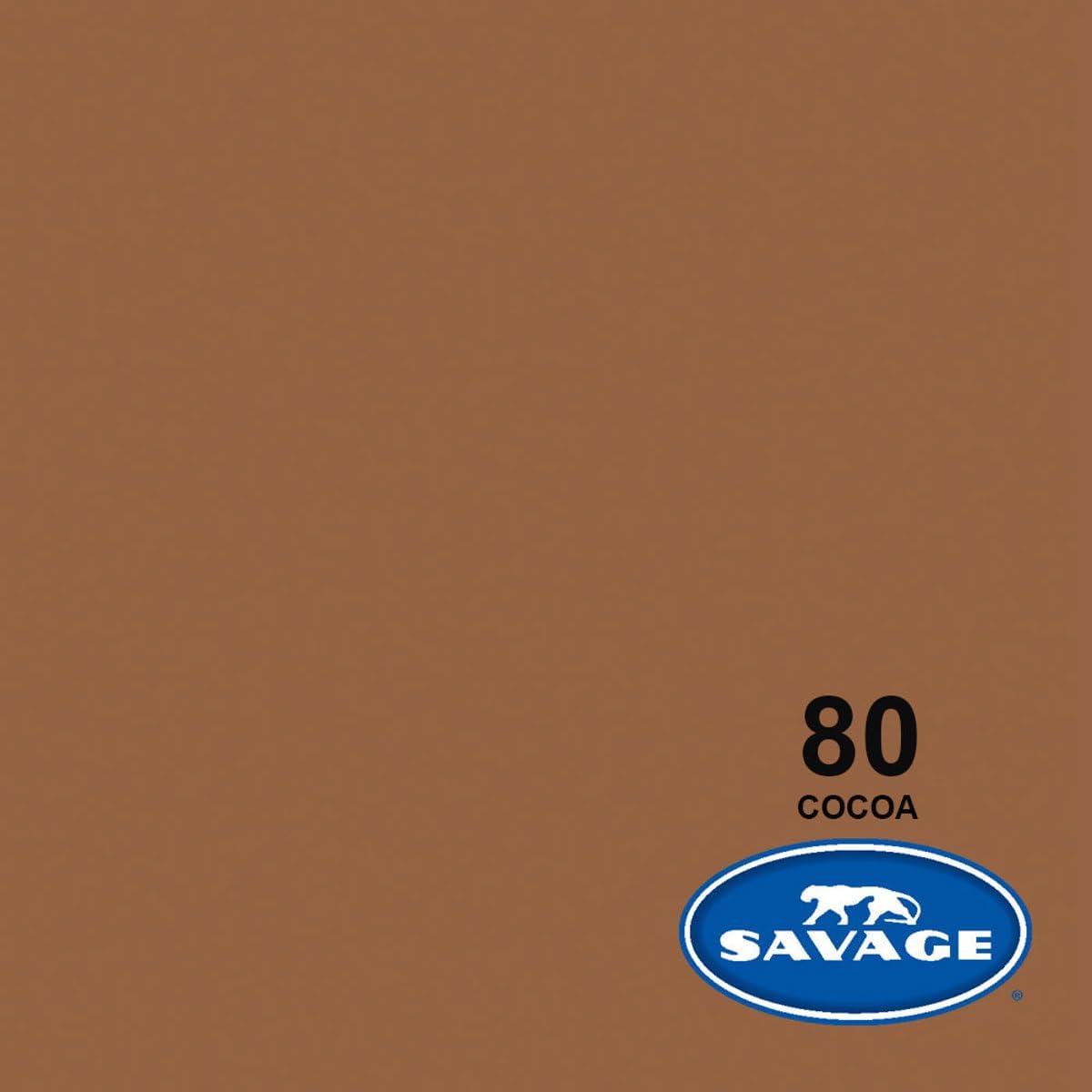 Savage Widetone Seamless Background Paper, 86' Wide x 36' Cocoa, #80 - Bundle with Flashpoint 10' Support System Air Cushioned, Clip Clamp with 2' Jaw