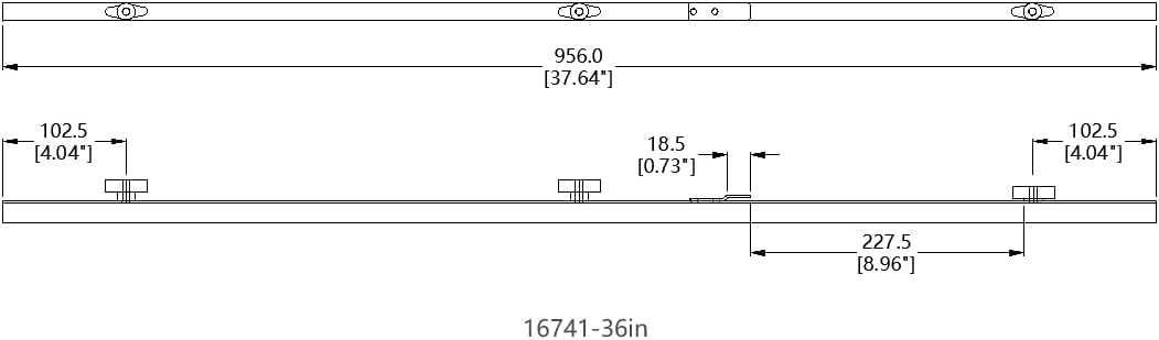 FixtureDisplays® 36' Blueprint File Hanging Clamp, One Case of 12 Clamps 16741-36IN