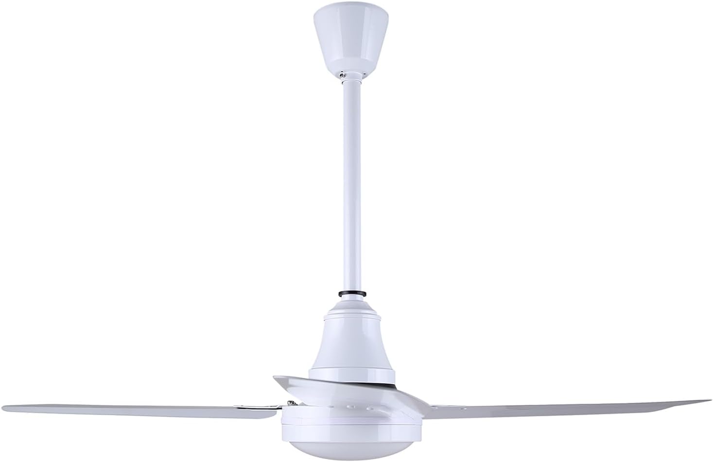 56' White Weatherproof Industrial Ceiling Fan – High-Performance DC Motor – Wall Control – Ideal for Outdoor Patios, Gyms & Warehouses