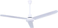 56' White Weatherproof Industrial Ceiling Fan – High-Performance DC Motor – Wall Control – Ideal for Outdoor Patios, Gyms & Warehouses