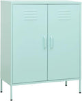 Metal Side Accent Storage Cabinet with Adjustable Shelves, Steel Storage Cabinet for Entryway and Hallway, 31.5'x13.8'x40',-251