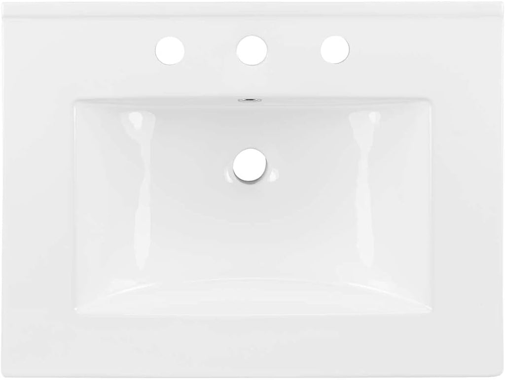 Sink Vanity Cabinet, Ceramic, White, Modern Contemporary, Hotel Bedroom Bathroom Master Suite Guest