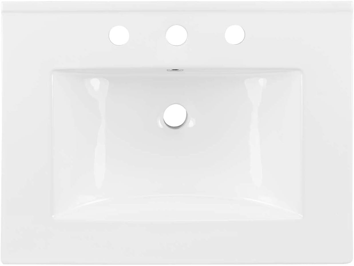 Sink Vanity Cabinet, Ceramic, White, Modern Contemporary, Hotel Bedroom Bathroom Master Suite Guest