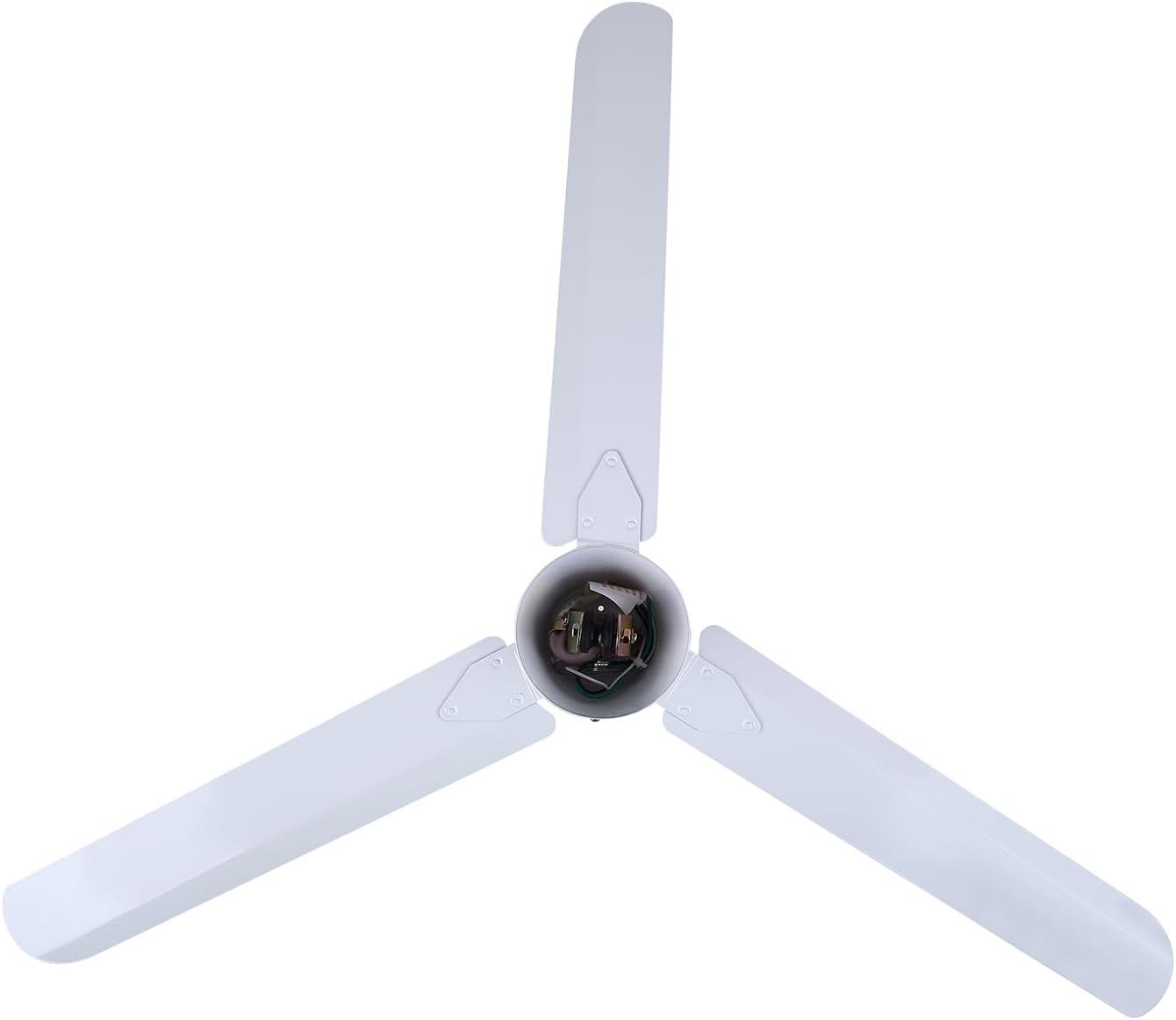 60' White Weatherproof Industrial Ceiling Fan – High-Performance DC Motor – Wall Control – Ideal for Outdoor Patios, Warehouses & Gyms