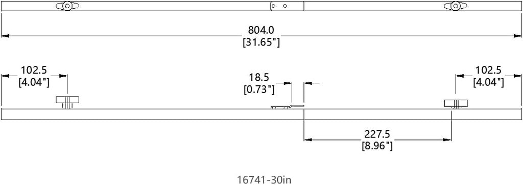FixtureDisplays® 30' Blueprint File Hanging Clamp, One Case of 12 Clamps 16741-30IN