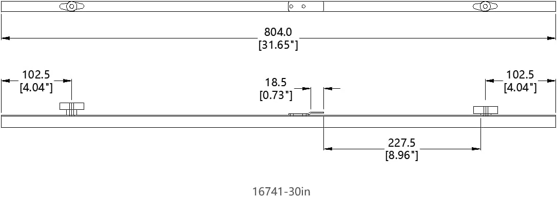 FixtureDisplays® 30' Blueprint File Hanging Clamp, One Case of 12 Clamps 16741-30IN
