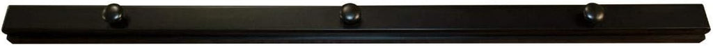 RRD Amish Made Wall Quilt Rack (60') - Rustic Tapestry Hangers for Rugs, Tapestries & More Maple Wood, Ebony Stain