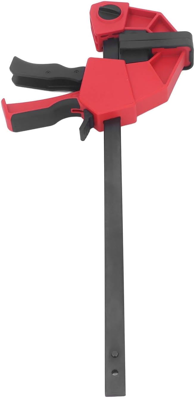 Bar Clamp, 12 Inch Heavy Duty Steel F Clamp with Arrow Storage Case and 310mm Clamping Range for Woodworking and Metalworking Projects