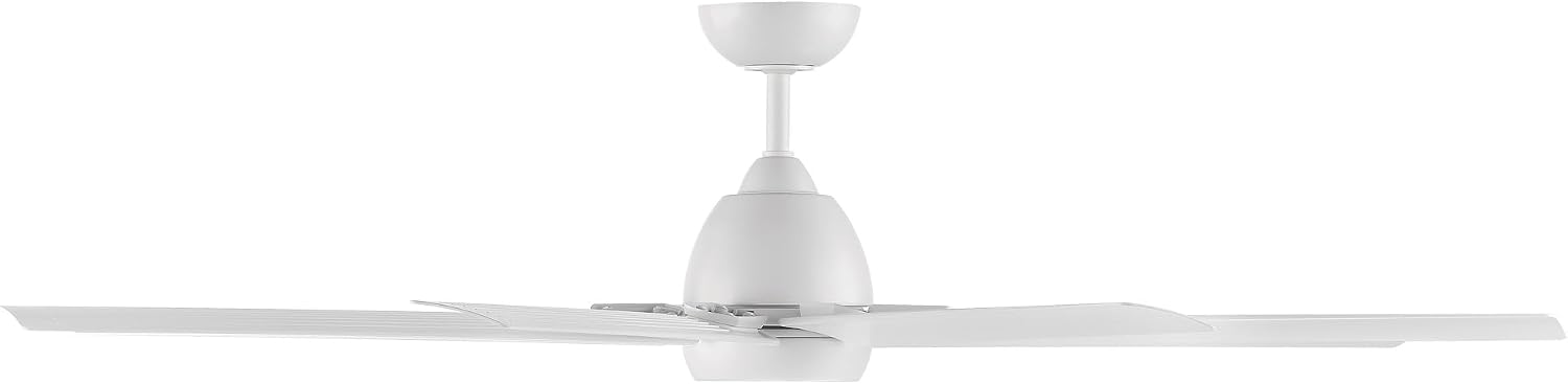 WAC Lighting F-064-MW Mocha XL 66' Outdoor Ceiling Fan & Remote, Matte White