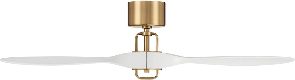 Casa Vieja 56' Longbow Brass and White Indoor/Outdoor Ceiling Fan