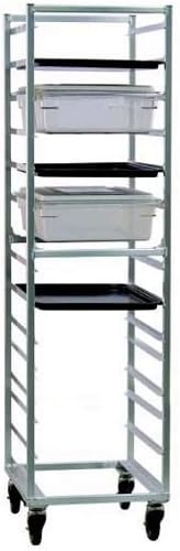 New Age 1484 Full Height Mobile Poly Box/Sheet Pan Combination Rack with Slides for (17) 18' x 26'