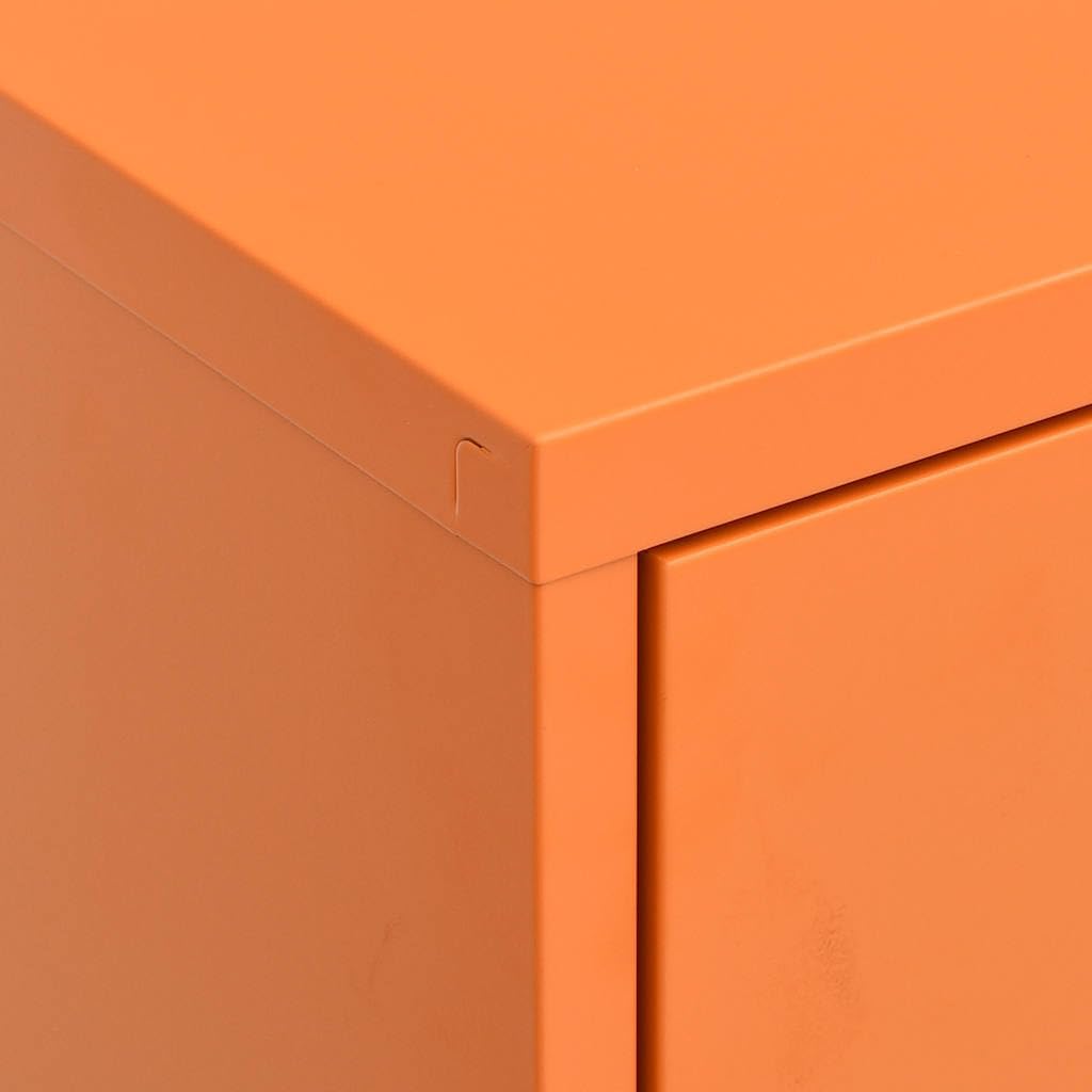 Metal Side Accent Storage Cabinet with Adjustable Shelves, Steel Storage Cabinet for Entryway and Hallway, 31.5'x13.8'x40',-249