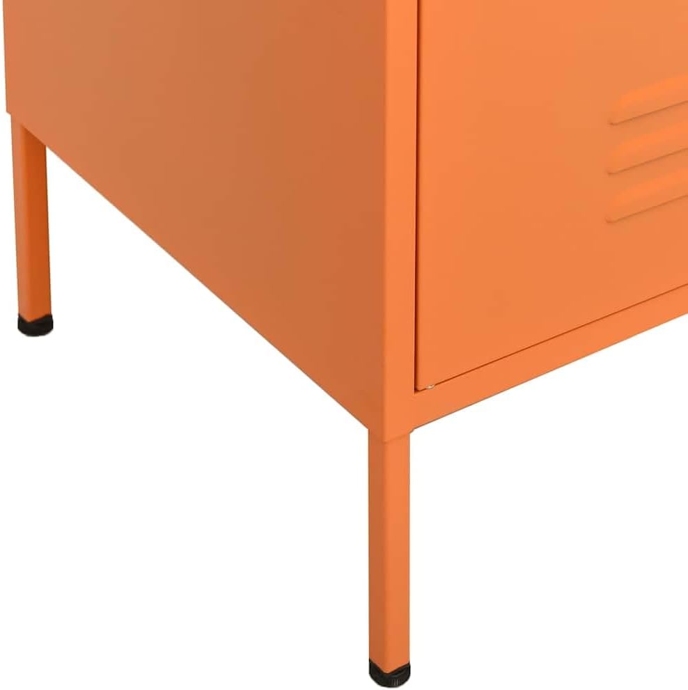 Metal Side Accent Storage Cabinet with Adjustable Shelves, Steel Storage Cabinet for Entryway and Hallway, 31.5'x13.8'x40',-249