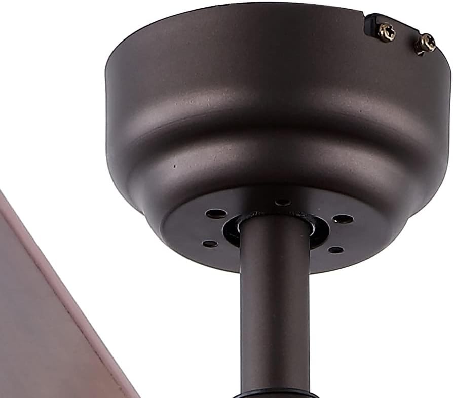 JONATHAN Y 52' Oil Rubbed Bronze/White Modern Glam LED Ceiling Fan with Remote, 3-Light Indoor Fan with 5 Reversible Blades, White Fabric Drum Shade for Living Room, Bedroom, ETL Listed (JYL9607B)