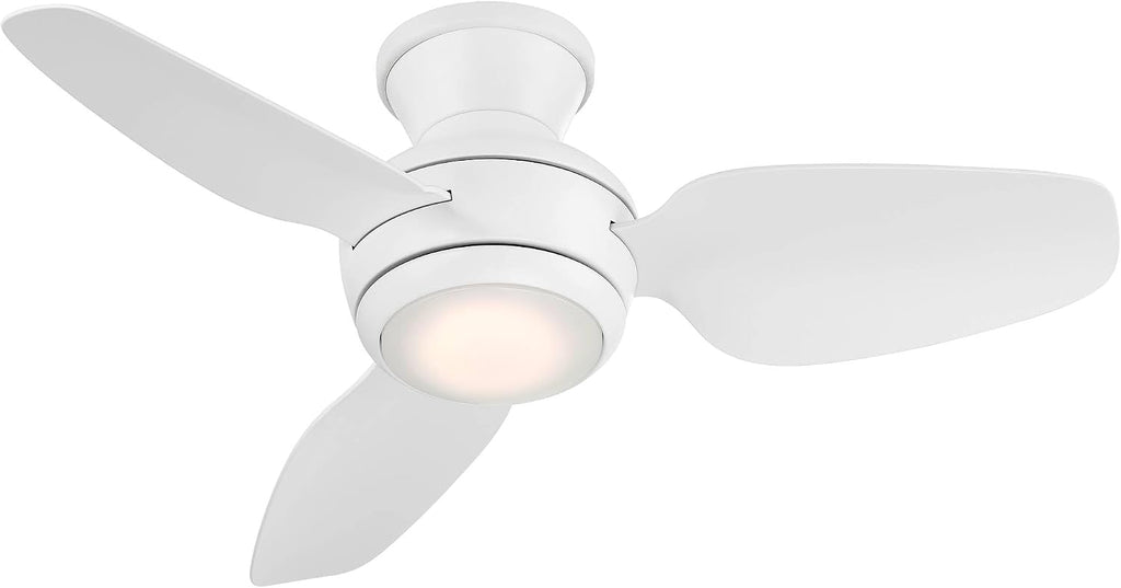 Casa Vieja 36' Whirl Modern Country Indoor Outdoor Ceiling Fan 3 Blade LED Light Remote Control Matte White Finish Blades Bedroom Patio Living Room Kitchen Porch Hugger Flush Mount Decorative Garage
