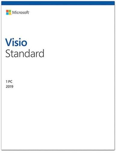 Microsoft Visio 2019 Standard for Windows 10 - Box Pack - 1 PC - Medialess
