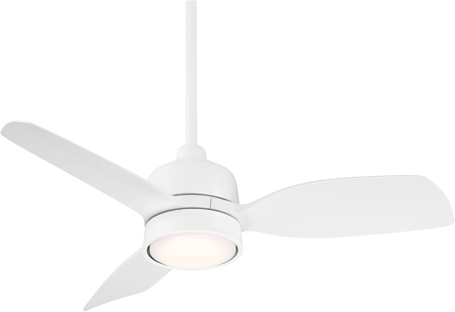 Casa Vieja 36' Verdin Modern Indoor Outdoor Ceiling Fan 3 Blade LED Light Remote Control Matte White Finish Blades Bedroom Patio Living Room Kitchen Porch Damp Rated Decorative Dimmable Garage