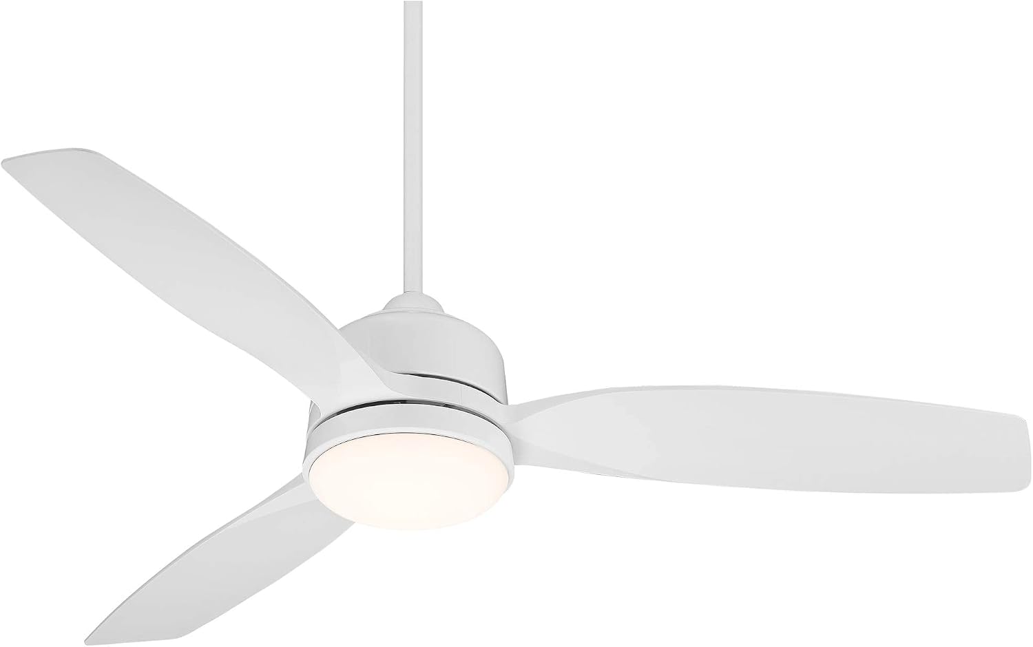 Casa Vieja 54' Tres Aurora Modern 3 Blade Indoor Outdoor Ceiling Fan with Dimmable Light LED Remote Control White Opal Etched Diffuser Wet Rated for Patio Exterior House Porch Gazebo Barn